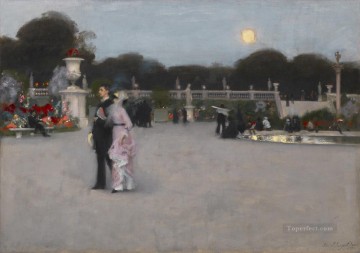 In the Luxembourg Gardens John Singer Sargent Oil Paintings
